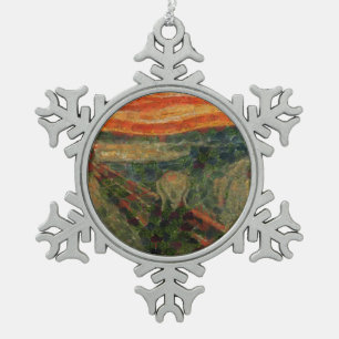 Avocado Scream Fine Art Vegan Spoof Tin Sneeuwvlok Ornament