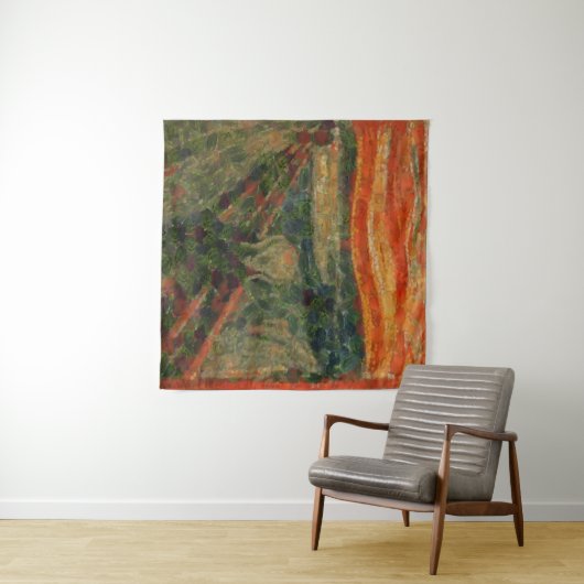 Avocado Scream Fine Art Vegan Spoof Wandkleed (In Situ (horizontaal))