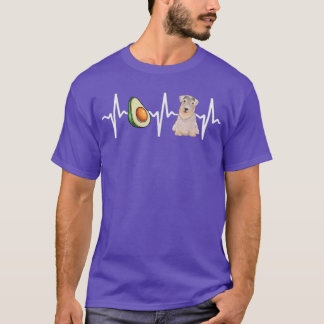 Avocado Sealyham Terrier Heartbeat Dog Lover T-shirt
