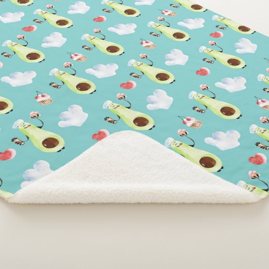 Avocado Sherpa Blanket Deken (3/4)