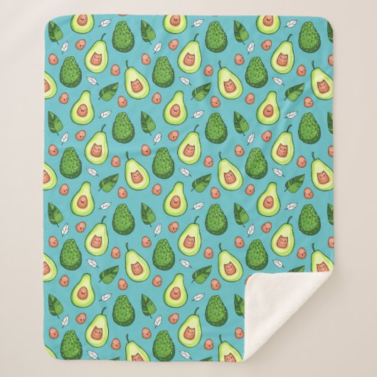 Avocado Sherpa Blanket Deken (Voorkant)