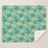 Avocado Sherpa Blanket Deken (Voorkant (horizontaal))