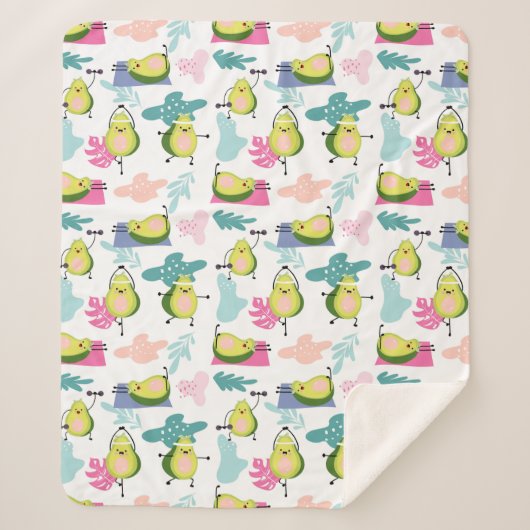Avocado Sherpa Blanket Deken (Voorkant)