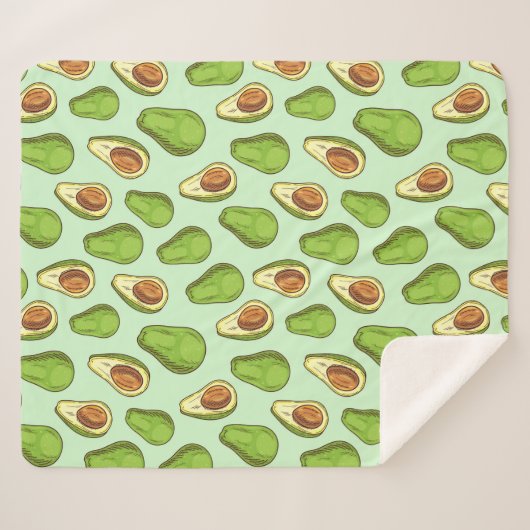 Avocado Sherpa Deken (Voorkant (horizontaal))