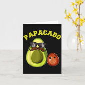 Avocado Shirt For Men, Papacado Pregnancy Announce Kaart (Gele Bloem)