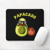 Avocado Shirt For Men, Papacado Pregnancy Announce Muismat (Met muis)
