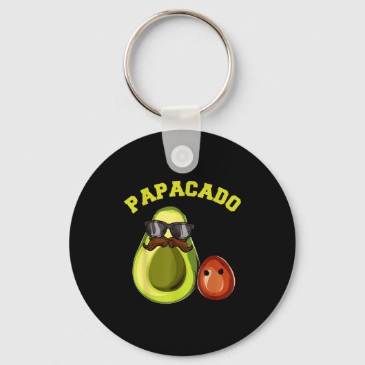 Avocado Shirt For Men, Papacado Pregnancy Announce Sleutelhanger (Voorkant)