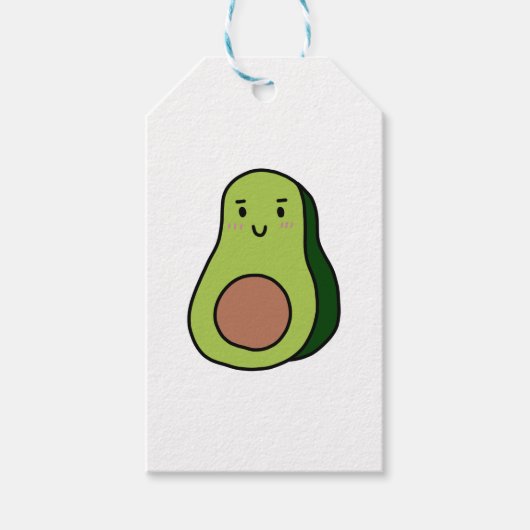 AVOCADO-shirten, accessoires, KUSTJES! Cadeaulabel (Voorkant)