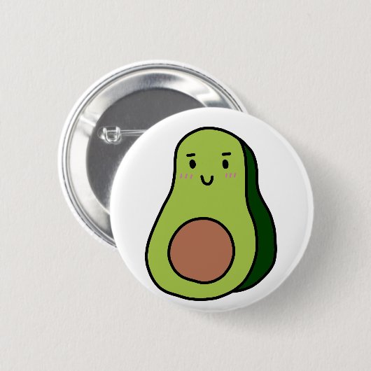 AVOCADO-shirten, accessoires, KUSTJES! Ronde Button 5,7 Cm (Voorkant /achterkant)