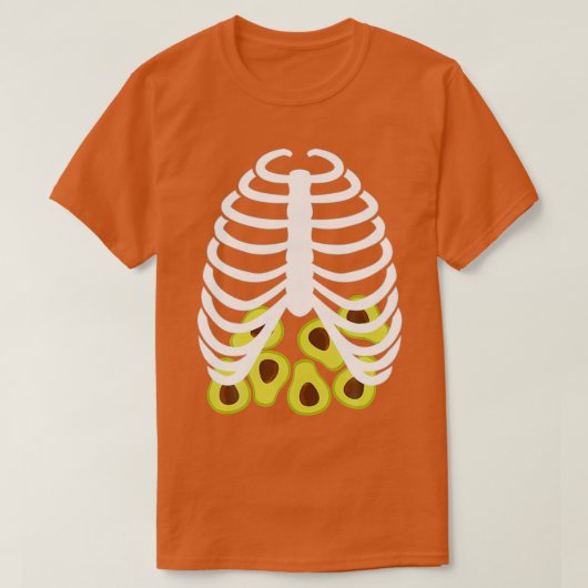Avocado Skeleton T-shirt (Design voorkant)