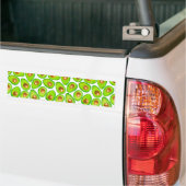 Avocado snijdt waterverf bumpersticker (Op Truck)