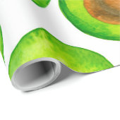 Avocado snijdt waterverf cadeaupapier (Rol Hoek)