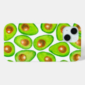 Avocado snijdt waterverf Case-Mate iPhone case (Achterkant (horizontaal))