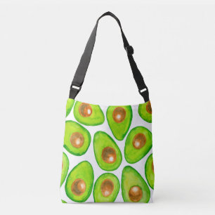 Avocado snijdt waterverf crossbody tas