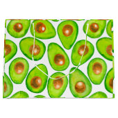 Avocado snijdt waterverf groot cadeauzakje (Voorkant)