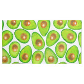 Avocado snijdt waterverf kussensloop (Voorkant-Links)