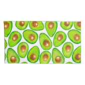 Avocado snijdt waterverf kussensloop (Achterkant-Rechts)