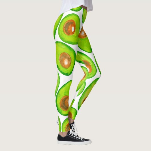 Avocado snijdt waterverf leggings (Rechts)