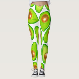 Avocado snijdt waterverf leggings