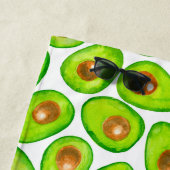 Avocado snijdt waterverf strandlaken (In situ)