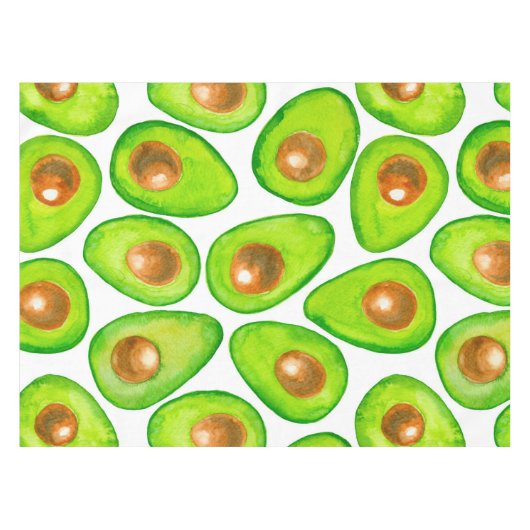 Avocado snijdt waterverf tafelkleed (Voorkant (Horizontaal))
