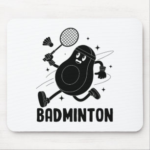Avocado spelen Badminton Gezond Vegetarisch Voedse Muismat