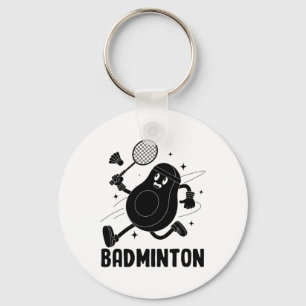 Avocado spelen Badminton Gezond Vegetarisch Voedse Sleutelhanger