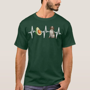 Avocado Spinoni Italiani Heartbeat Hondenliefhebbe T-shirt