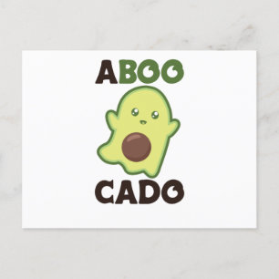 Avocado Spirit voor Halloween Funny Avocados Briefkaart