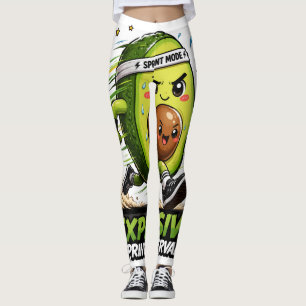 Avocado Sprint Mode Cardio Hardloper Fitness T-shi Leggings