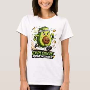Avocado Sprint Modus Cardio Hardloper Fitness T-sh T-shirt