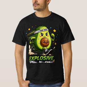 Avocado Sprint Modus Cardio Hardloper Fitness T-sh T-shirt