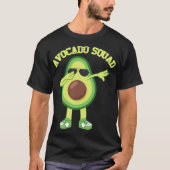 Avocado Squad Dab Dabbing Dope Swag Vegan Vegetari T-shirt (Voorkant)