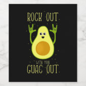 Avocado steekt uit met jouw Guac uit Wijn Etiket (Enkel label)