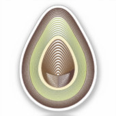 avocado sticker (Voorkant)