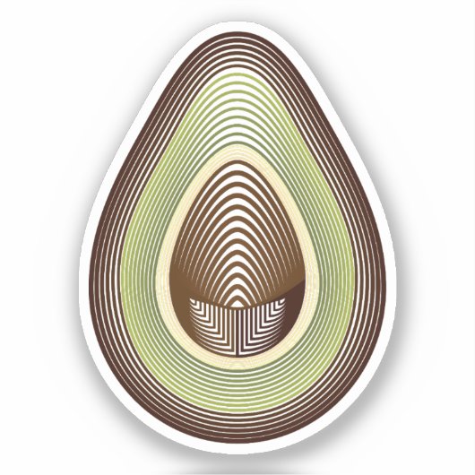 avocado sticker (Voorkant)