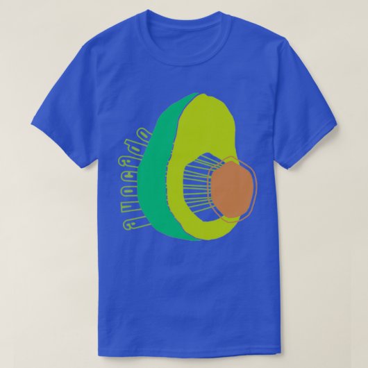 AVOCADO STICKER 2 T-SHIRT (Design voorkant)