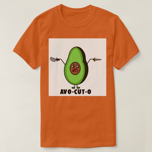 Avocado Sticker AVOCUTO T-shirt (Design voorkant)