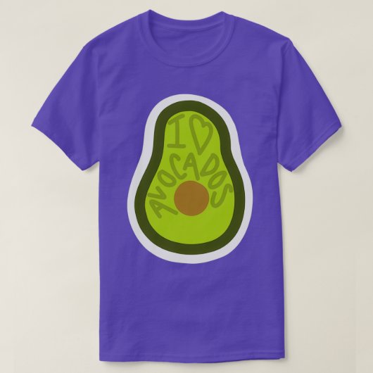 avocado sticker Classic TShirt (Design voorkant)