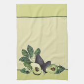 Avocado still Life Waterverf Print Kitchen Towel Theedoek (Verticaal)