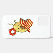 Avocado strandmeisje met zon-pet en zwemring Case-Mate iPhone case (Achterkant (horizontaal))