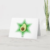 Avocado Superstar Blanco Bedankkaart (Achterkant)