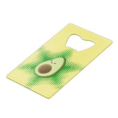 Avocado Superstar Creditkaart Flessenopener (Voorkant Gekanteld)