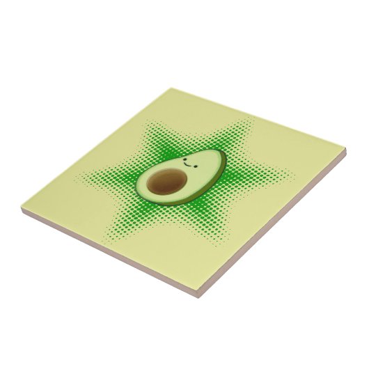 Avocado Superstar Cute Tegeltje (Zijkant)