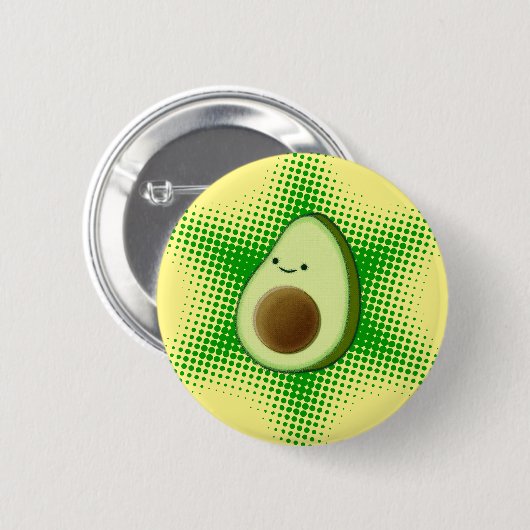 Avocado Superstar Ronde Button 5,7 Cm (Voorkant /achterkant)