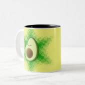 Avocado Superstar Tweekleurige Koffiemok (Voorkant links)