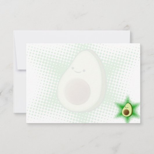 Avocado Superster Notitiekaartje (Voorkant)