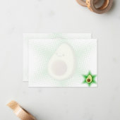 Avocado Superster Notitiekaartje (Voorkant / Achterkant in situ)