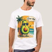 Avocado Surfer Mannen's T-shirt (Voorkant)