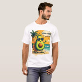 Avocado Surfer Mannen's T-shirt (Voorkant volledig)